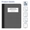 Better Office Products Quad Ruled Comp Book Notebook, 4x4 Graph Ruled Paper, 80 Sheets, 9.75in. x 7.5in. Black Cover, 4PK 25604 - alternate 2